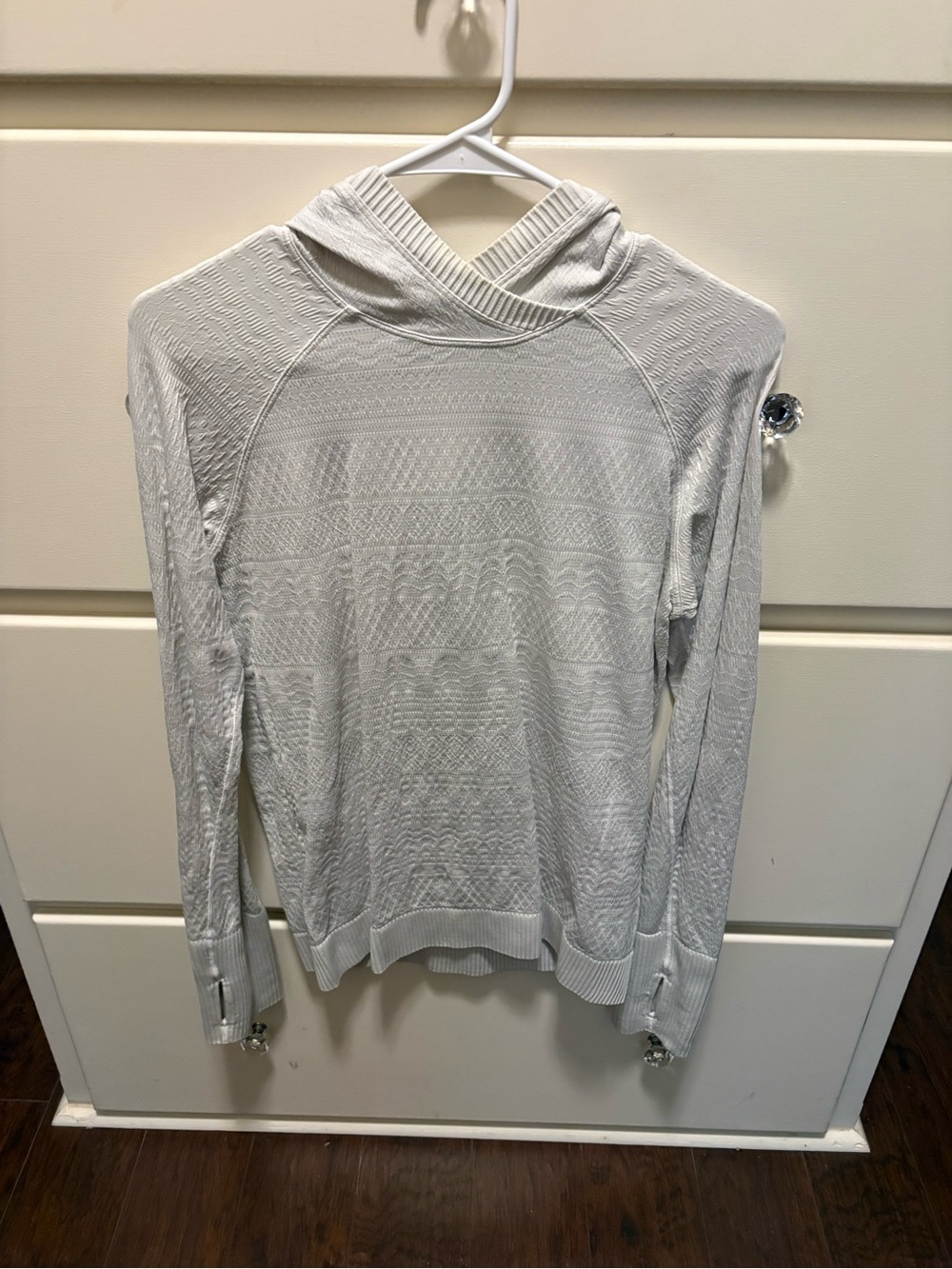 lululemon athletica white sweater hoodie